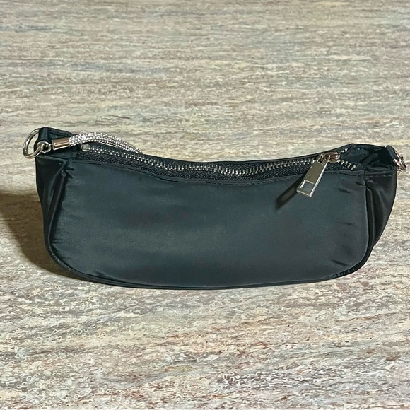 Playboy bunny handbag with rhinestone bunny and strap - Picture 4 of 16